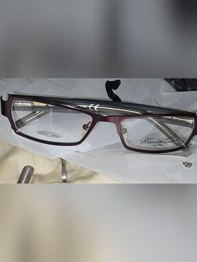 Brand new Purple Checkered Kenneth Cole: New York Eyeglasses.